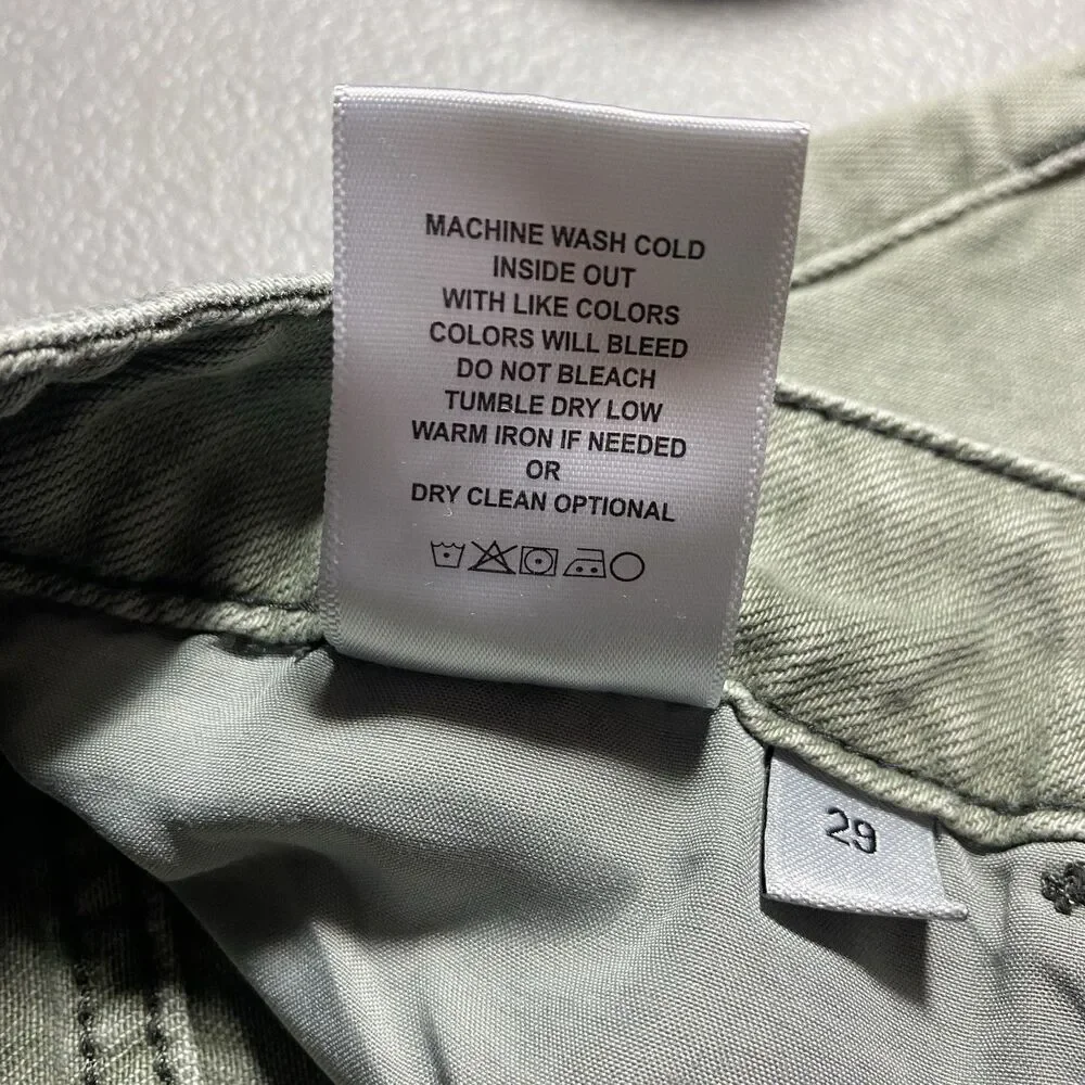 Vervet Flying Monkey Gray Cropped Jeans Womens 29 8 Wide Leg High Rise Destroyed